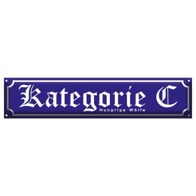 Blechschild Kategorie C