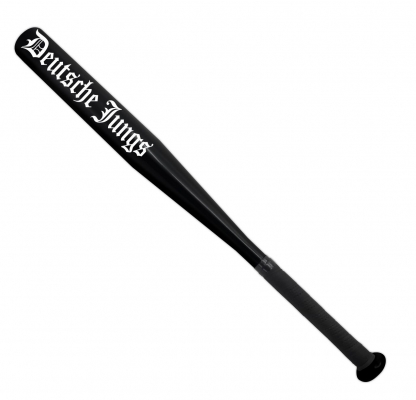 Baseballschläger Deutsche Jungs schwarz weisse Schrift