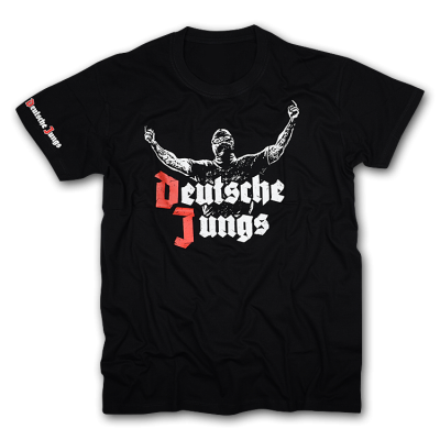 Shirt Deutsche Jungs schwarz