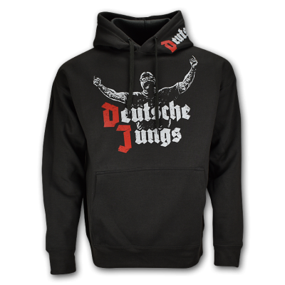 Deutsche Jungs Kapuzenpulli grau