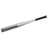 Baseballschl&auml;ger Hausordnung silber schwarze Schrift