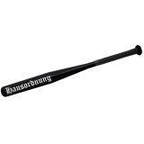 Baseballschl&auml;ger Hausordnung schwarz weiße Schrift