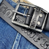 Leder Gürtel Kategorie C Gott mit uns