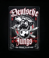 Aluminiumschild Deutsche Jungs Wolf DIN A3