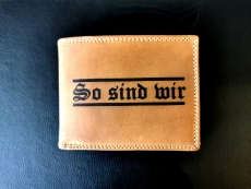 Leder Geldbörse So sind wir