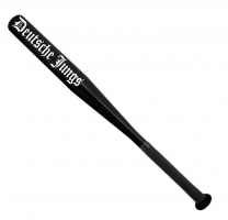 Baseballschläger Deutsche Jungs schwarz weisse Schrift