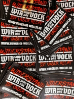 Widerstand Aufkleberset 10 Stück schwarz