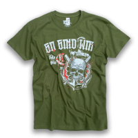 T-Shirt So sind wir Totenkopf oliv