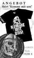 Set T-shirt Komme mit uns Maske Angebot