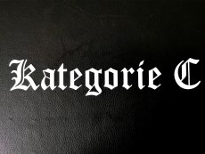 Aufkleber Kategorie C Transparent weiß