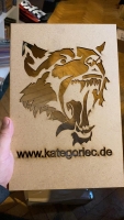 Schablone Wandbild Kategorie C Wolfskopf