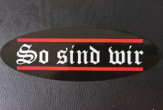 So sind wir Aufkleber oval