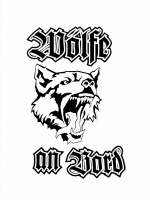 Wölfe an Bord Aufkleber