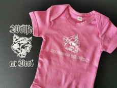 Wölfchen Strampler pink