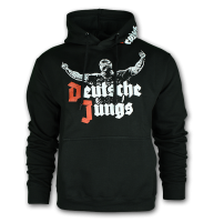 Deutsche Jungs Kapuzenpulli schwarz